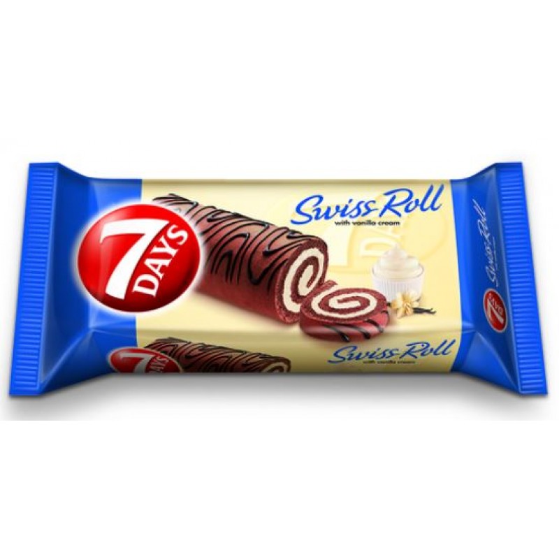 7 Days Swiss Rolls Vanilie 200g *10