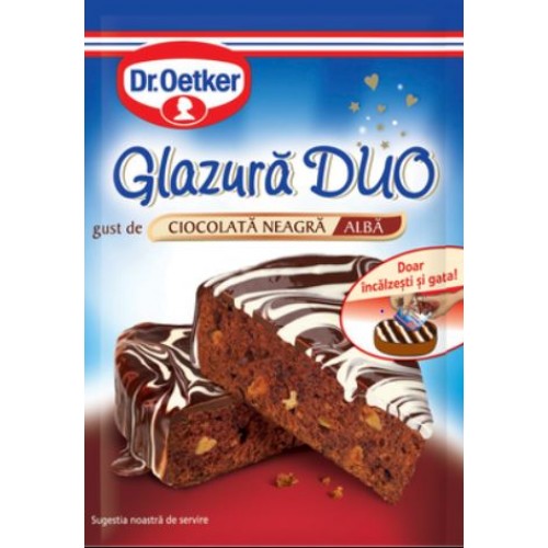 Dr. Oetker Glazura Alb/Negru 100g *15