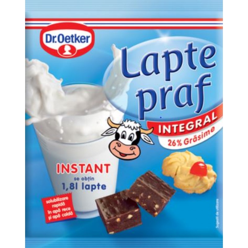 Dr. Oetker Lapte Praf Integral 250g *18