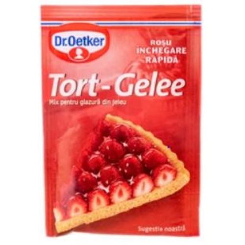 Dr. Oetker Tort Gelle Rosu / Red 8g *50