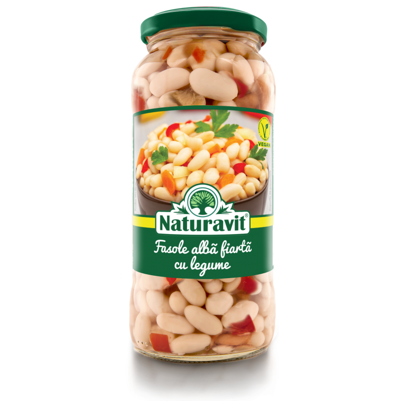 NATURAVIT FASOLE ALB. FIARTA CU LEGUME 580/540G/400G*12/R12/84