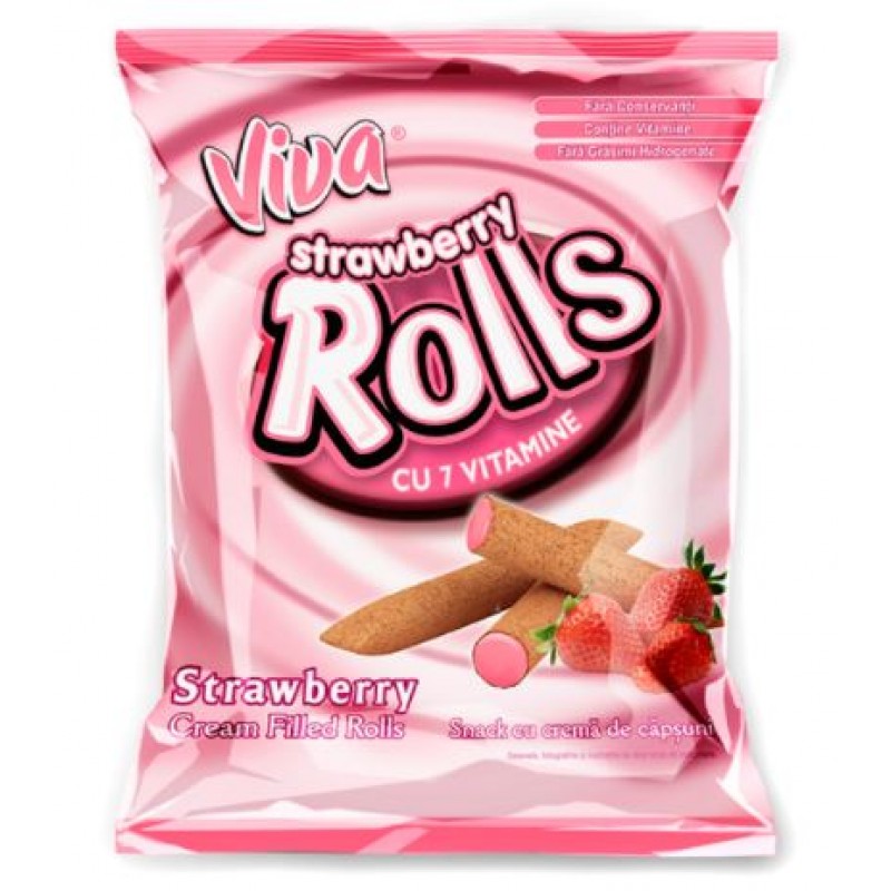 Viva Strawberry rolls 100g *15