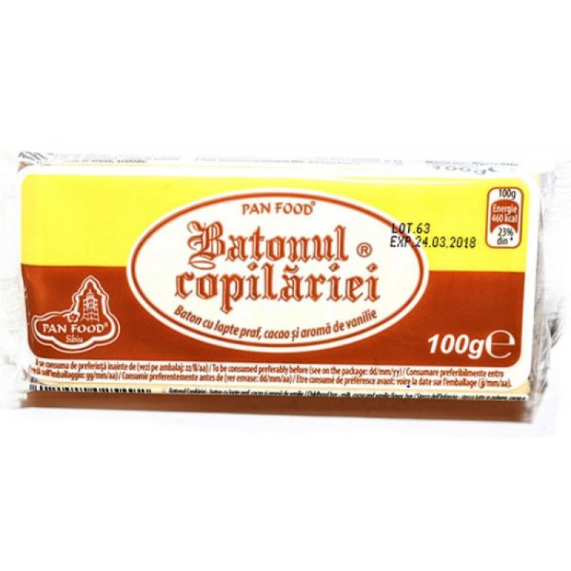 PanFood Batonul Copilariei DUO (Alb-Negru) 100g *30