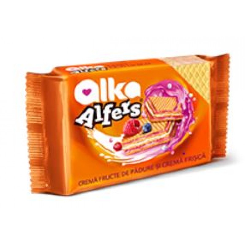 Alfers  Napolitana Crema Fructe Padure&Frisca 170g * 12