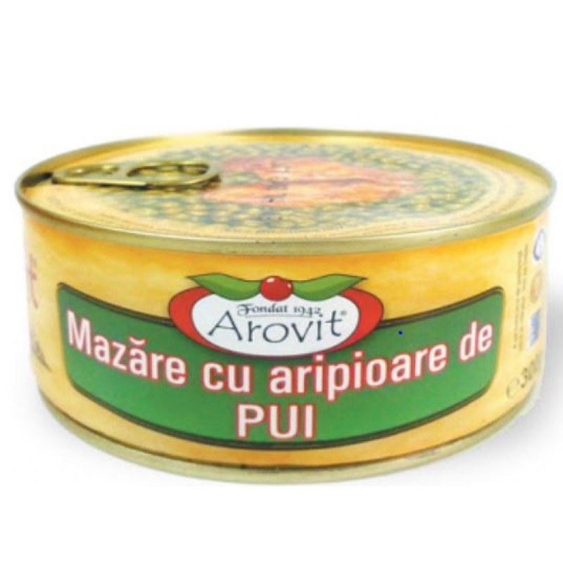 Arovit Mazare cu aripioare de pui 300 g *6