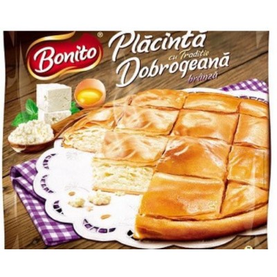 TIPTOP Bonito Placinta Dobrogeana cu telemea 800g *12
