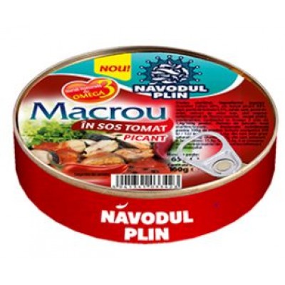 NAVODUL PLIN Mackerel in Spicy Tomato Sauce 160g EO *30