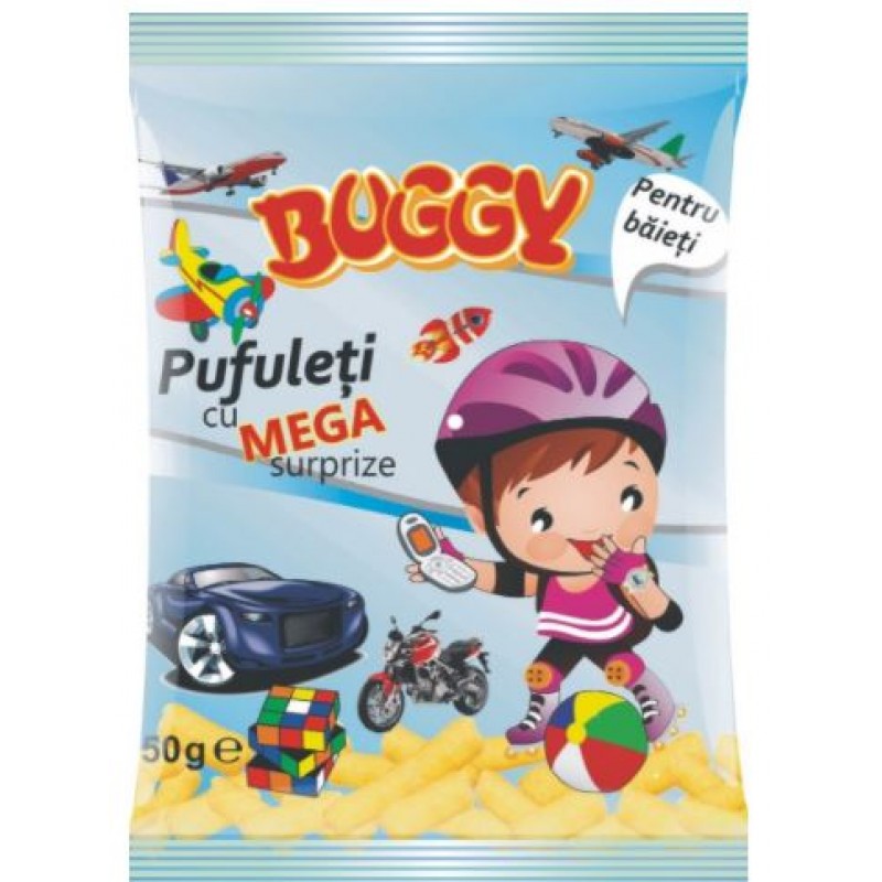 Buggy Pufuleti mega surprize Baieti 50g *14