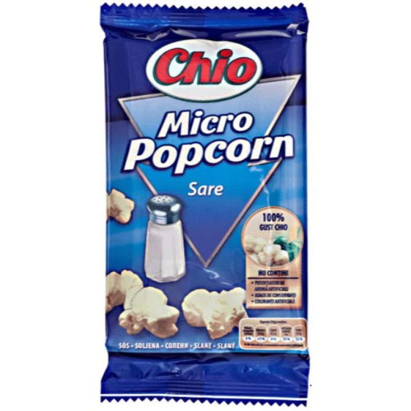 Chio Popcorn Microunde Sare 80g *36