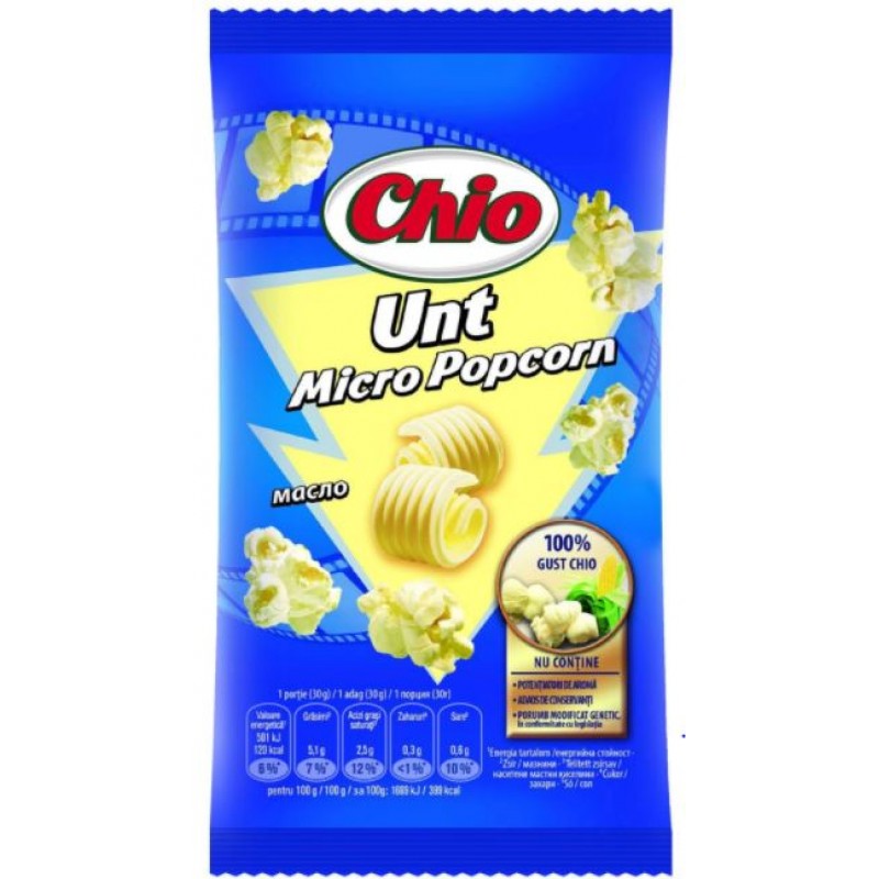 Chio Popcorn Microunde Unt 80g *36