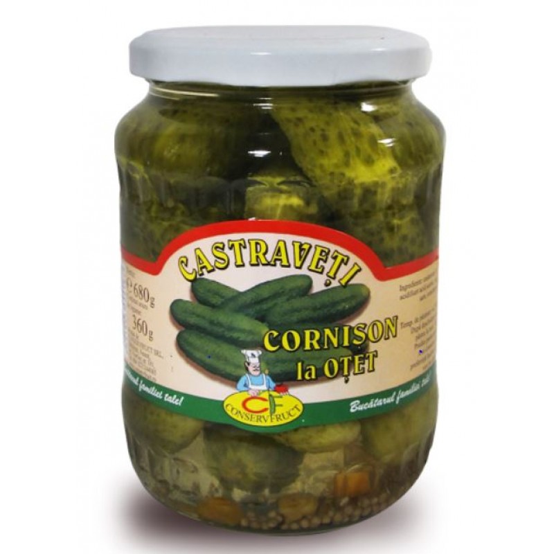 CONSERVFRUCT CASTR.IN OTET 9-12CM/PICKL.CUCUMB.1600G/960G*4