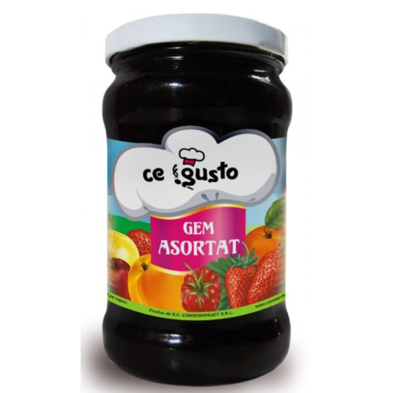 CONSERVFRUCT GEM ASORTAT 370G*8