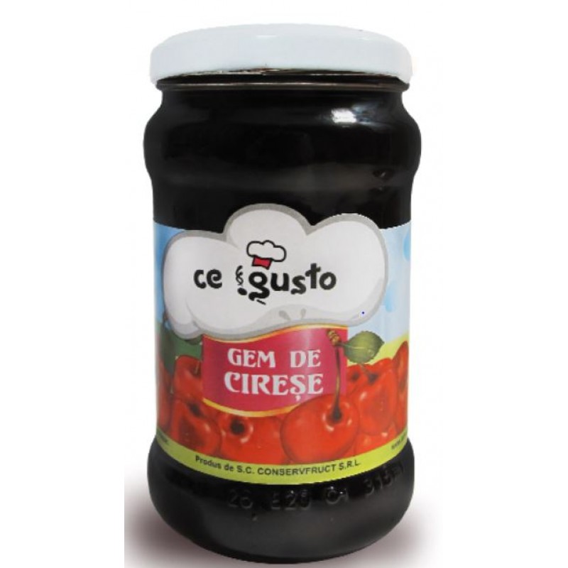 CONSERVFRUCT GEM CIRESE/ CHERRY JAM 370G *8/P140