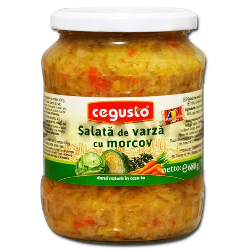 CONSERVFRUCT SALATA VARZA MORCOV/ CAB.CARROT 680G*6/R16/P112