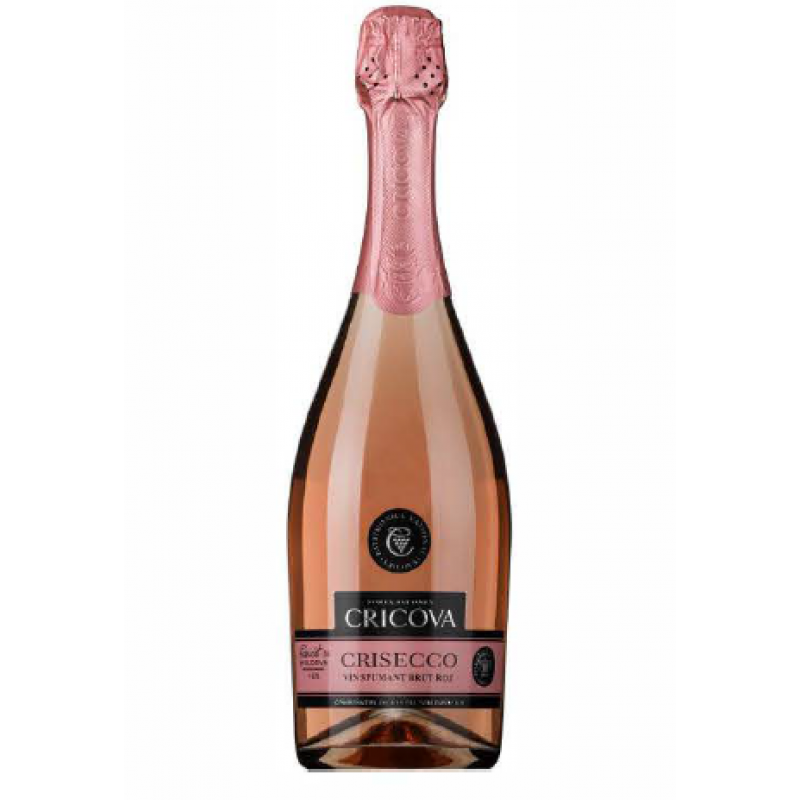Cricova Spumant Charmat Crisecco Brut Rose 0.75L *6/80