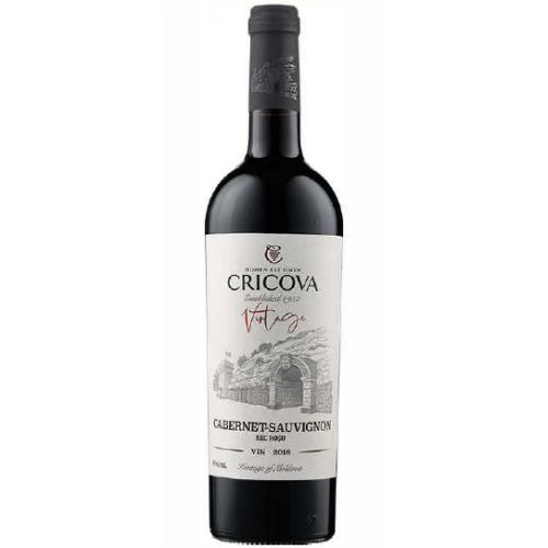 Cricova Vintage Cabernet Sauvignon Rosu S 0.75L *6/80