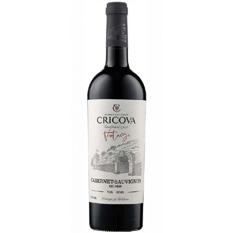Cricova Vintage Cabernet Sauvignon Rosu S 0.75L *6/80