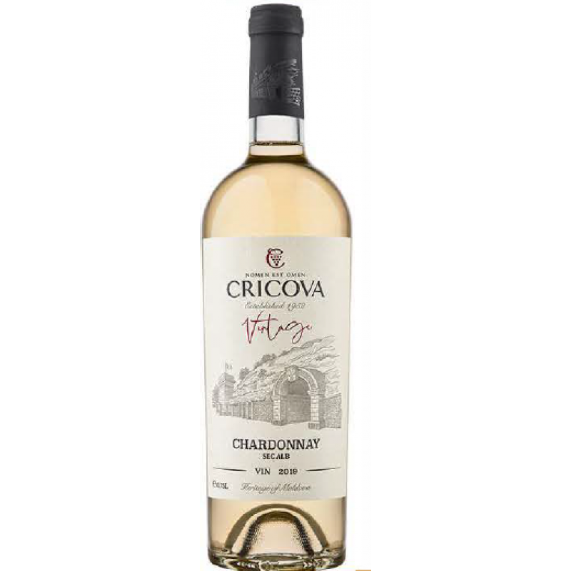 Cricova Vintage Chardonnay Alb S 0.75L *6/80
