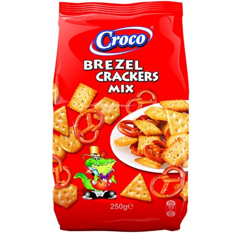 Croco Mix Crackers&Brezel  250g *12 