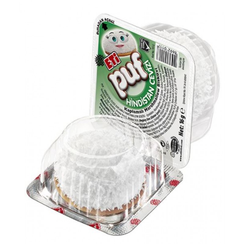 Eti Puf Coconut 16g *48/Displ *4