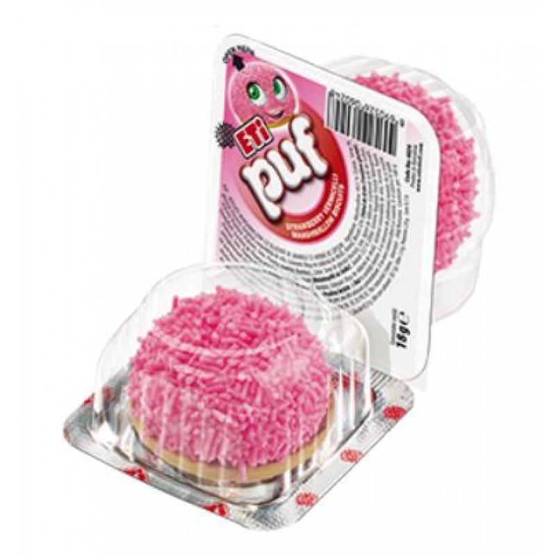 Eti Puf Strawberry 18g *48/Displ *4
