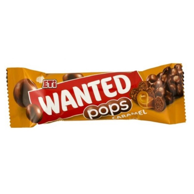 Eti Wanted Pops Caramel 28g *24