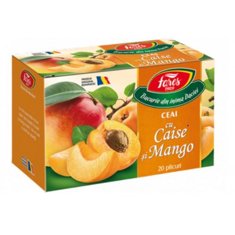 Fares Ceai cu Caise si Mango 20 pliculeţe*30