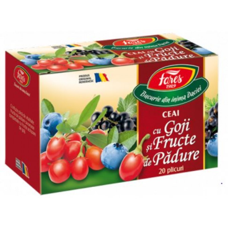 Fares Ceai cu Goji si Fructe De Padure 20 pliculeţe*30