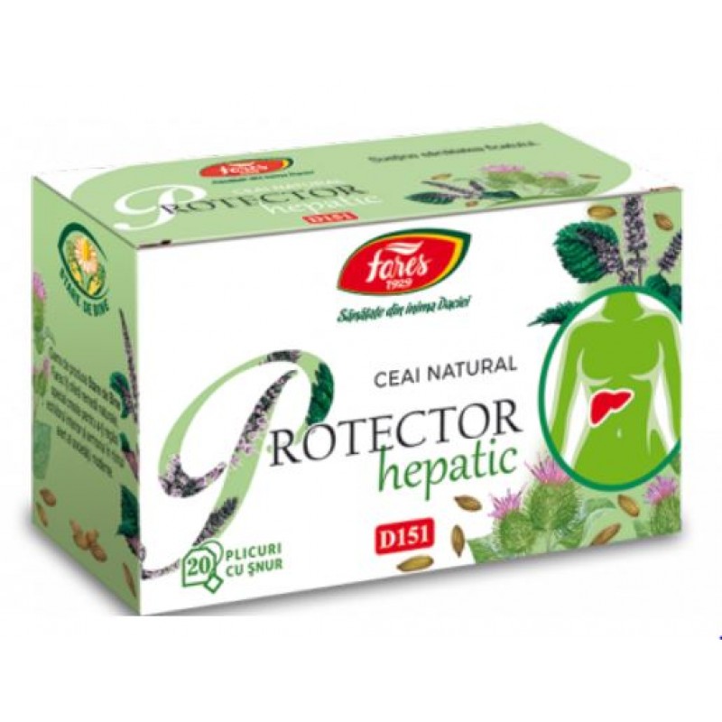 Fares Protector Hepatic, 20 Pliculeţe Cu Şnur *30
