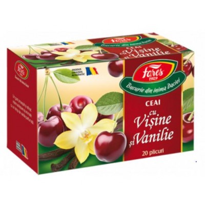 Fares Ceai cu Visine si Vanilie 20 pliculeţe*30