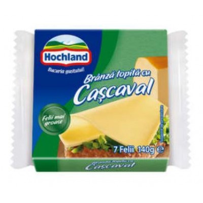 Hochland Branza topita felii cascaval, 7 felii 140g *32