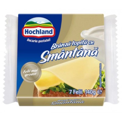 Hochland Branza topita felii smantana, 7 felii 140g *32