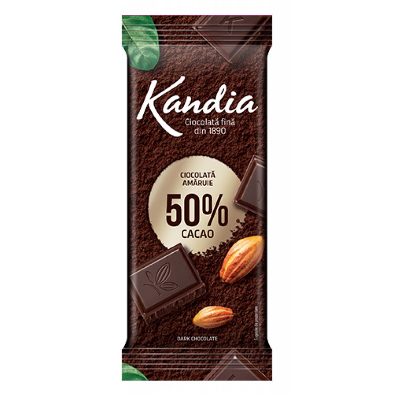 Kandia Ciocolata Dark 50% 80g *24