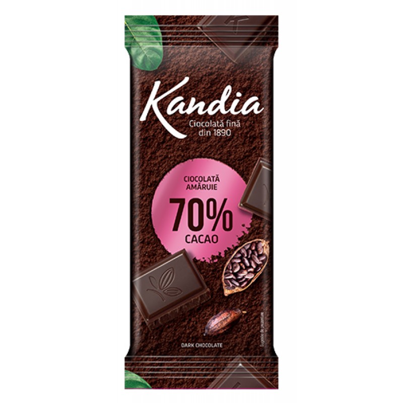 Kandia Ciocolata Cacao 70%  80g *24