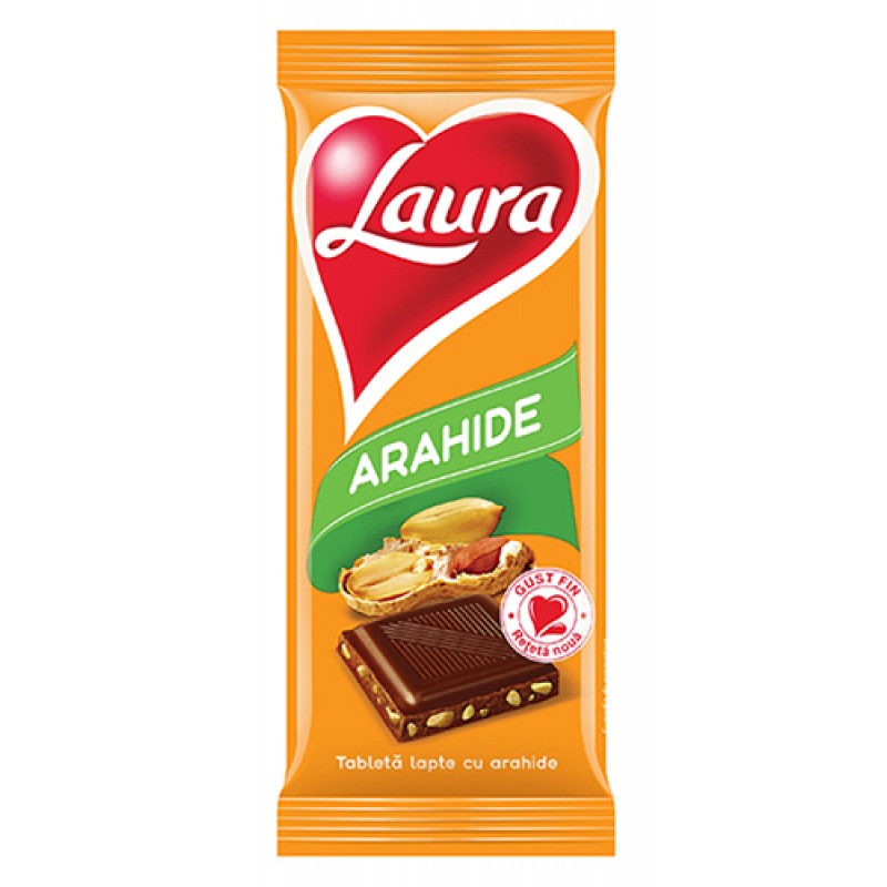 Laura Tableta Lapte cu Arahide 85g *24
