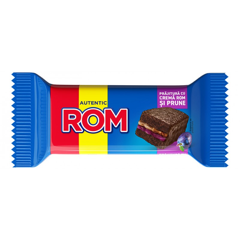 Rom Prajitura Crema Rom Si Pruna 35g *24