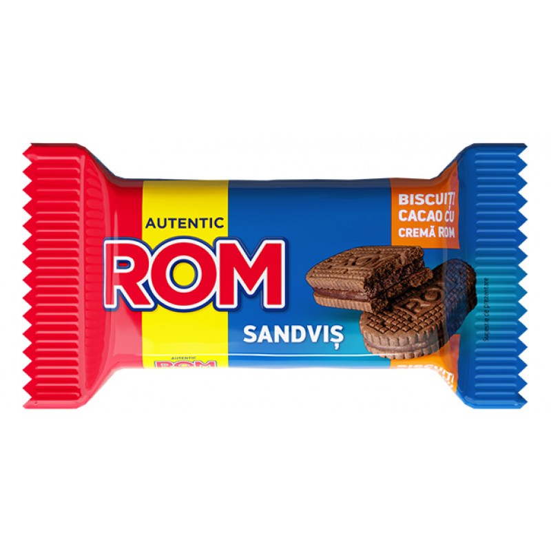 Rom Sandvis Cacao Si Rom 36g *24