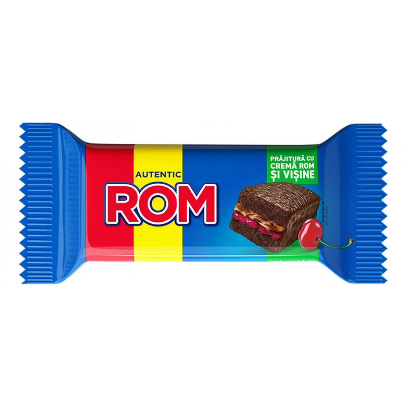 Rom Prajitura Crema Rom Si Visine 35g *24