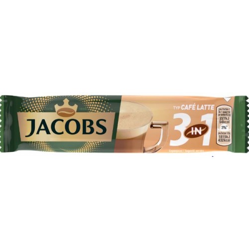 Jacobs 3in1 Latte 12.5g *10 displ