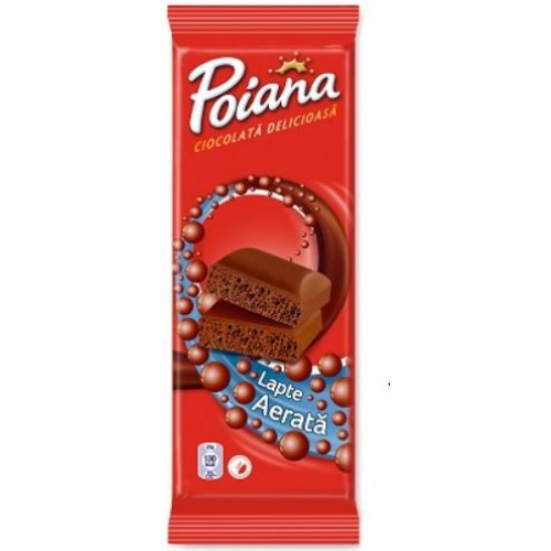 Poiana Ciocolata Aerata Lapte 80g *12