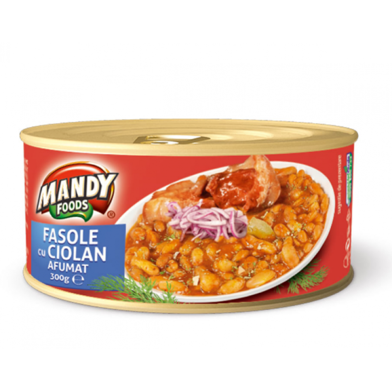 Mandy Iahnie Fasole cu Ciolan 300g *6