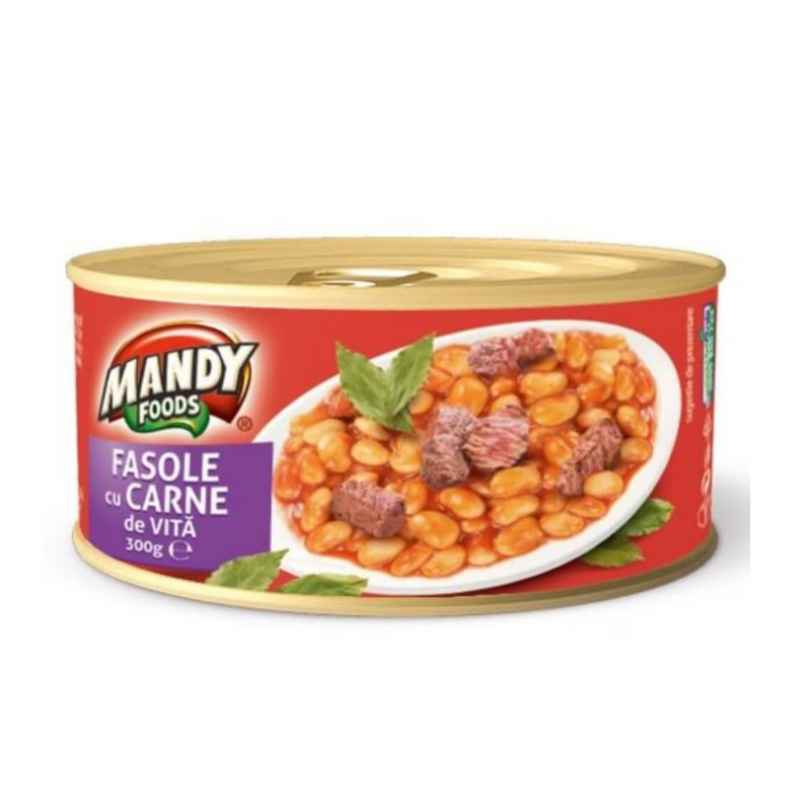 Mandy Iahnie Fasole Carne de Vita 300g *6