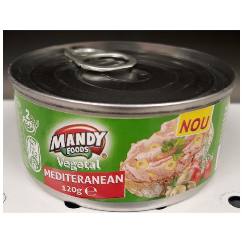 Mandy Pate vegetal Mediteranean 120g *6