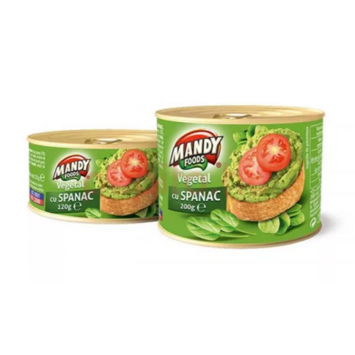 Mandy Pate vegetal Spanac 200g *6