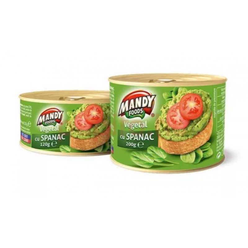 Mandy Pate vegetal Spanac 200g *6