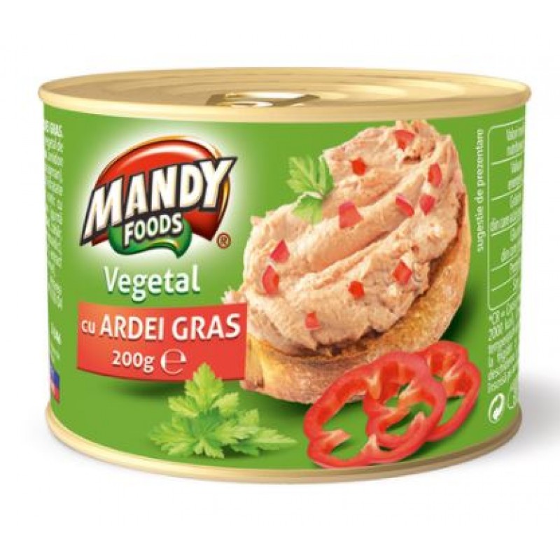 Mandy Pate vegetal Ardei 200g *6