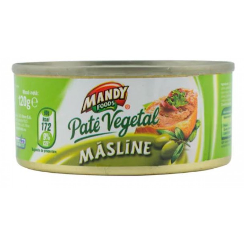 Mandy Pate vegetal Masline 120g *6