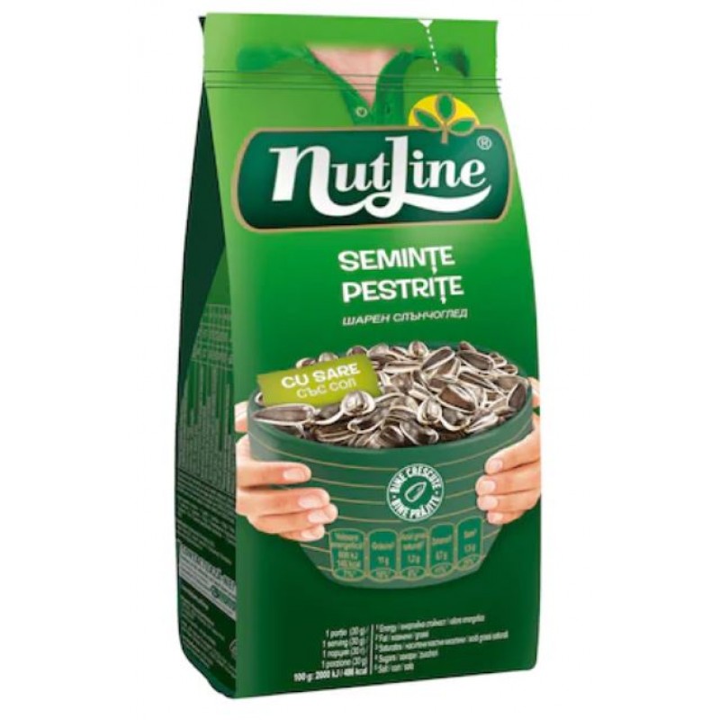 Nutline Seminte floarea soarelui pestrite sarate 200g *24