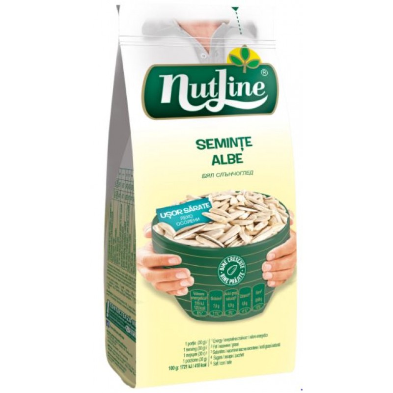 Nutline Seminte floarea soarelui albe usor sarate 200g *24