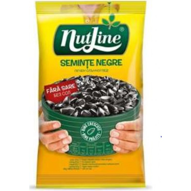 Nutline Seminte floarea soarelui negre fara sare 100g *12